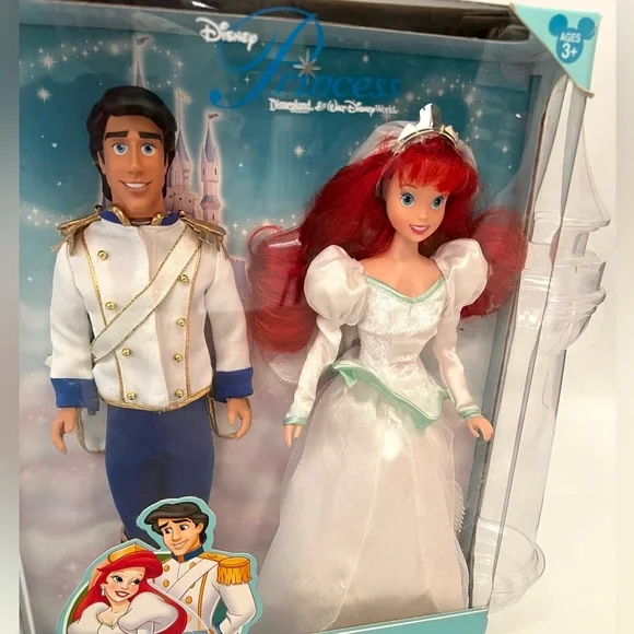 Disney Princess Classic Doll Collection The Little Mermaid Ariel and Eric, NIB